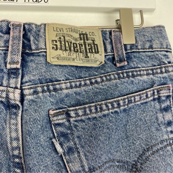 Vintage Levi’s Silvertab Denim Blue Jeans Straight & Narrow Flare Aztec - Picture 4 of 11